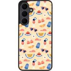 Samsung Galaxy S25 FE Case Hülle - Silikon schwarz Pattern Summer 2026