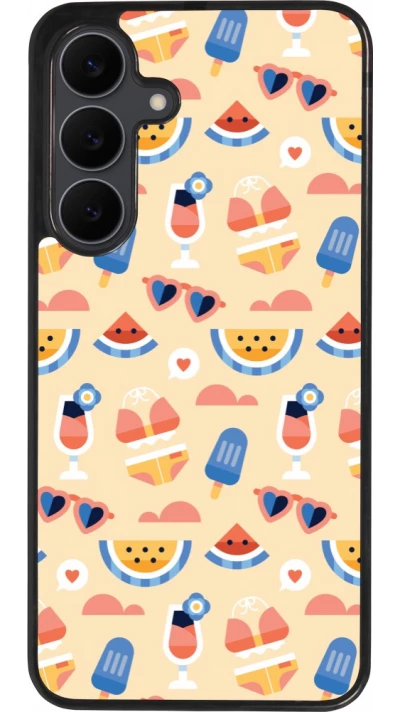 Samsung Galaxy S25 FE Case Hülle - Silikon schwarz Pattern Summer 2026