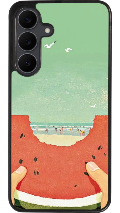 Samsung Galaxy S25 FE Case Hülle - Silikon schwarz Views through a watermelon Summer 2026