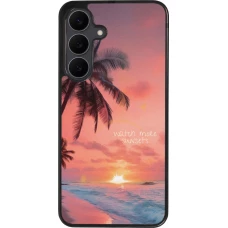 Samsung Galaxy S25 FE Case Hülle - Silikon schwarz Watch more sunsets Summer 2026