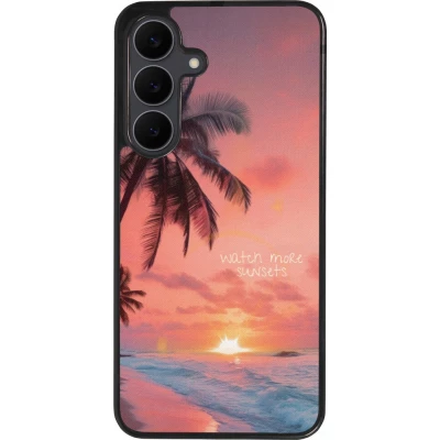 Samsung Galaxy S25 FE Case Hülle - Silikon schwarz Watch more sunsets Summer 2026