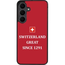 Samsung Galaxy S25 FE Case Hülle - Silikon schwarz Switzerland Great Since 1291