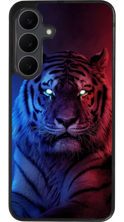 Samsung Galaxy S25 FE Case Hülle - Silikon schwarz Tiger Blue Red
