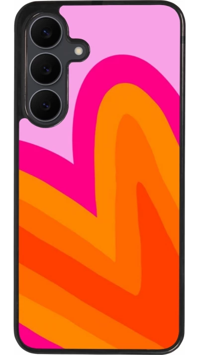Samsung Galaxy S25 FE Case Hülle - Silikon schwarz Valentine 2024 heart gradient