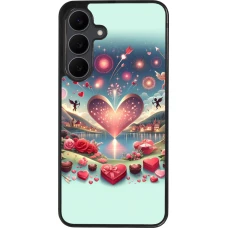 Coque Samsung Galaxy S25 FE - Silicone rigide noir Valentine 2025 Chic