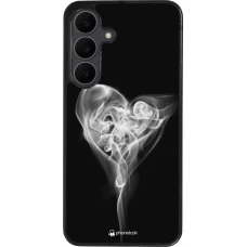 Coque Samsung Galaxy S25 FE - Silicone rigide noir Valentine 2022 Black Smoke