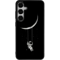 Coque Samsung Galaxy S25+ - Silicone rigide noir Astro balançoire