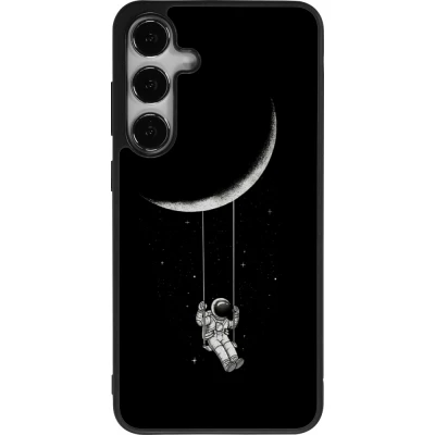 Coque Samsung Galaxy S25+ - Silicone rigide noir Astro balançoire