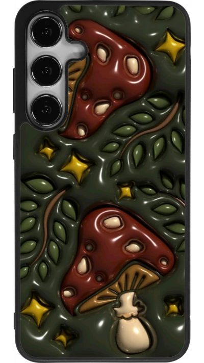 Coque Samsung Galaxy S25+ - Silicone rigide noir Autumn 26 3D mushrooms
