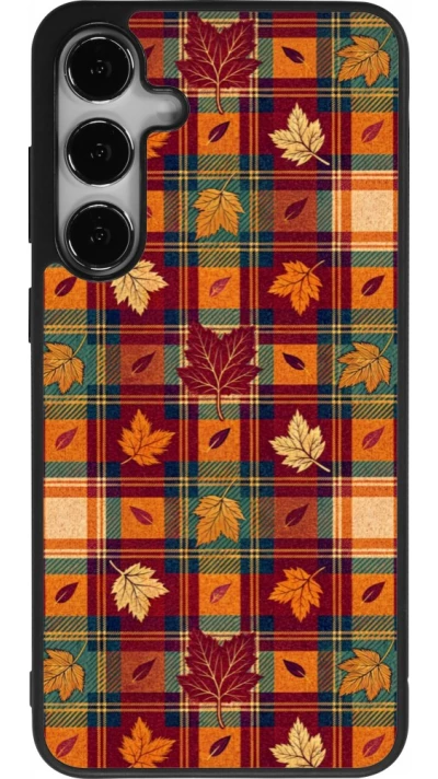 Coque Samsung Galaxy S25+ - Silicone rigide noir Autumn 26 Autumn pattern