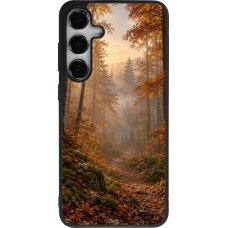 Coque Samsung Galaxy S25+ - Silicone rigide noir Autumn 26 Autumn walk