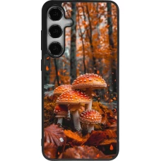 Samsung Galaxy S25+ Case Hülle - Silikon schwarz Autumn 26 Mushrooms in the woods