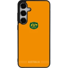 Coque Samsung Galaxy S25+ - Silicone rigide noir Maillot de football Australie 2026 personnalisable