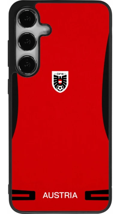 Samsung Galaxy S25+ Case Hülle - Silikon schwarz O?sterreich 2026 personalisierbares Fussballtrikot