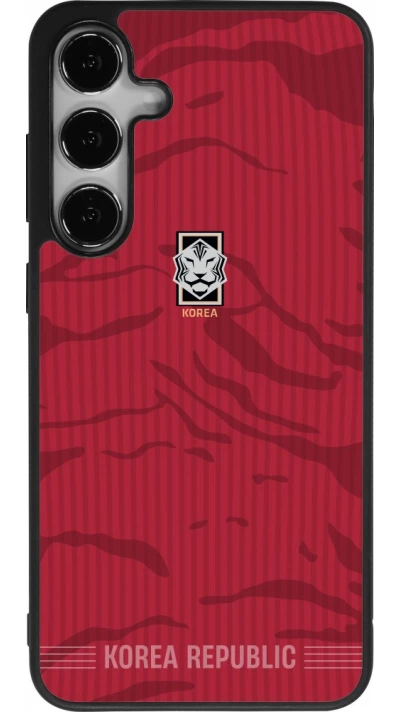 Samsung Galaxy S25+ Case Hülle - Silikon schwarz Südkorea 2026 personalisierbares Fussballtrikot