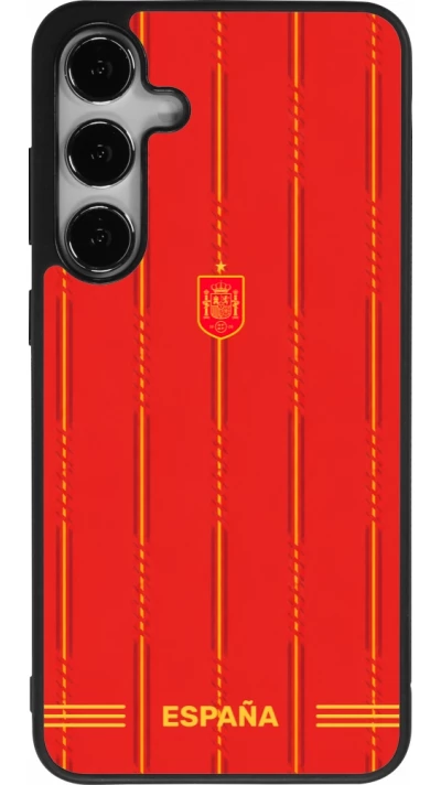 Samsung Galaxy S25+ Case Hülle - Silikon schwarz Spanien 2026 personalisierbares Fussballtrikot