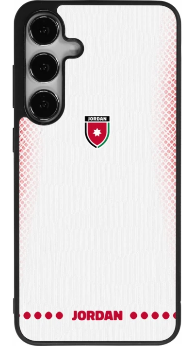 Samsung Galaxy S25+ Case Hülle - Silikon schwarz Jordanien 2026 personalisierbares Fussballtrikot