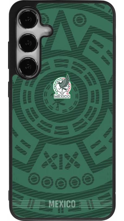 Samsung Galaxy S25+ Case Hülle - Silikon schwarz Mexiko 2026 personalisierbares Fussballtrikot