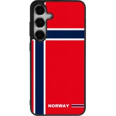 Samsung Galaxy S25+ Case Hülle - Silikon schwarz Norwegen 2026 personalisierbares Fussballtrikot