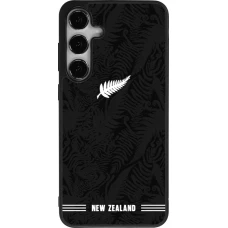 Samsung Galaxy S25+ Case Hülle - Silikon schwarz Neuseeland 2026 personalisierbares Fussballtrikot