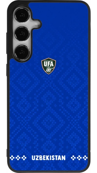 Samsung Galaxy S25+ Case Hülle - Silikon schwarz Usbekistan 2026 personalisierbares Fussballtrikot