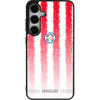 Samsung Galaxy S25+ Case Hülle - Silikon schwarz Paraguay 2026 personalisierbares Fussballtrikot