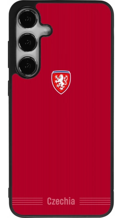 Samsung Galaxy S25+ Case Hülle - Silikon schwarz Tschechische Republik 2026 personalisierbares Fussballtrikot
