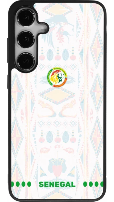 Samsung Galaxy S25+ Case Hülle - Silikon schwarz Senegal 2026 personalisierbares Fussballtrikot