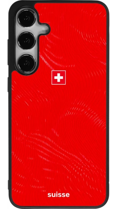 Samsung Galaxy S25+ Case Hülle - Silikon schwarz Schweiz 2026 personalisierbares Fussballtrikot