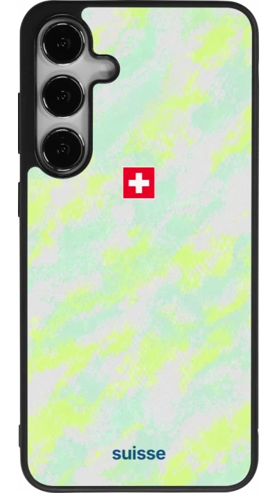 Samsung Galaxy S25+ Case Hülle - Silikon schwarz Schweiz Away 2026 personalisierbares Fussballtrikot