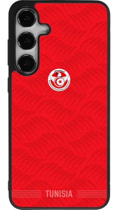 Samsung Galaxy S25+ Case Hülle - Silikon schwarz Tunesien 2026 personalisierbares Fussballtrikot