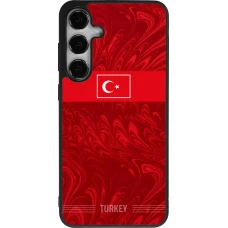 Samsung Galaxy S25+ Case Hülle - Silikon schwarz Türkei 2026 personalisierbares Fussballtrikot