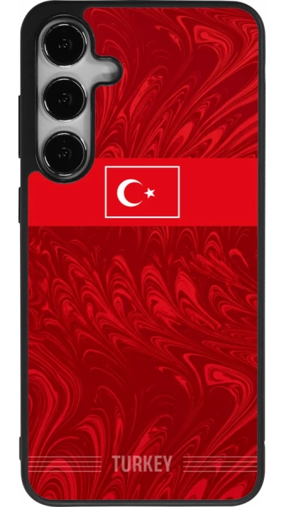 Samsung Galaxy S25+ Case Hülle - Silikon schwarz Türkei 2026 personalisierbares Fussballtrikot
