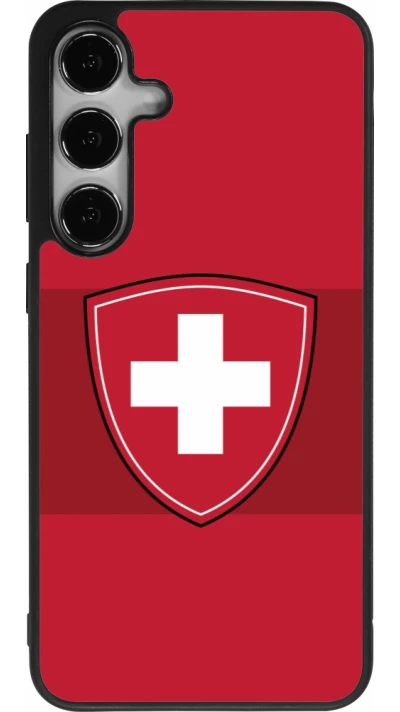 Samsung Galaxy S25+ Case Hülle - Silikon schwarz Hockey World Championship Ecusson Suisse