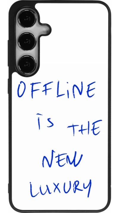 Samsung Galaxy S25+ Case Hülle - Silikon schwarz Offline is the new luxury