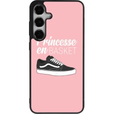 Coque Samsung Galaxy S25+ - Silicone rigide noir princesse en basket
