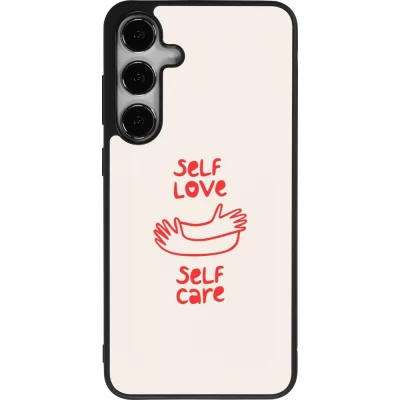 Coque Samsung Galaxy S25+ - Silicone rigide noir Saint Valentines Day 26 Self love self care