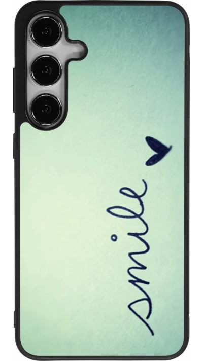 Samsung Galaxy S25+ Case Hülle - Silikon schwarz Smile