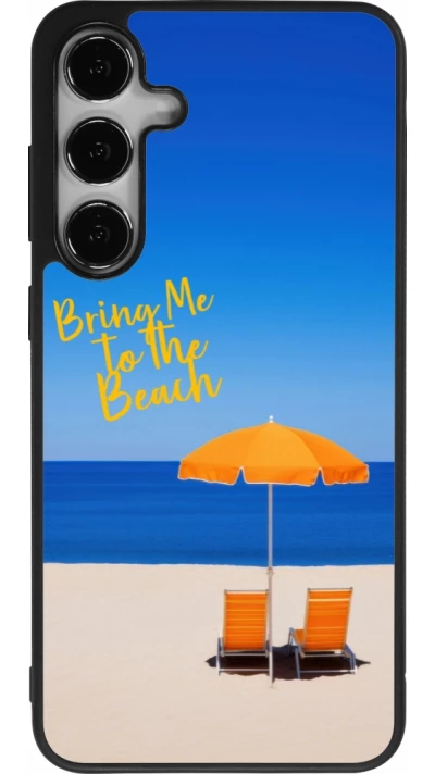 Samsung Galaxy S25+ Case Hülle - Silikon schwarz Summer 2025 Bring me to the beach