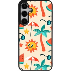 Samsung Galaxy S25+ Case Hülle - Silikon schwarz Summer 2025 Pattern soleil