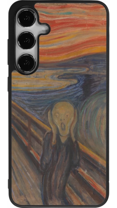 Samsung Galaxy S25+ Case Hülle - Silikon schwarz Kunstbild - Der Schrei - Edvard Munch