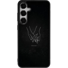 Coque Samsung Galaxy S25+ - Silicone rigide noir Valentine 2023 hands forever