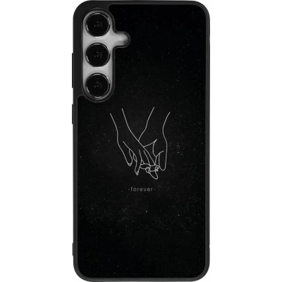 Coque Samsung Galaxy S25+ - Silicone rigide noir Valentine 2023 hands forever
