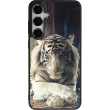 Samsung Galaxy S25+ Case Hülle - Silikon schwarz Zen Tiger
