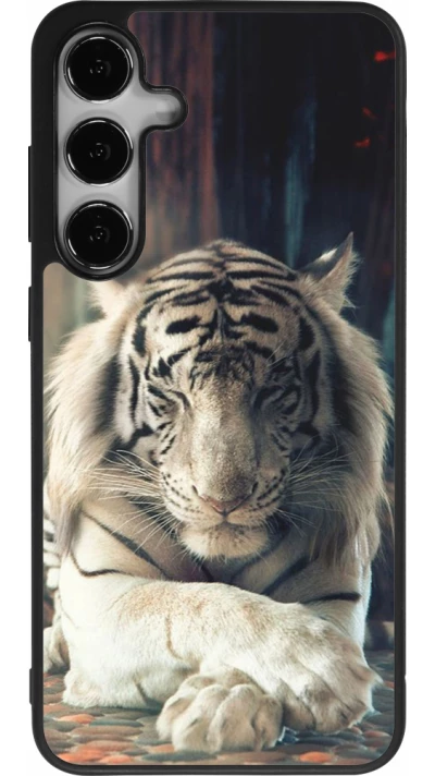 Samsung Galaxy S25+ Case Hülle - Silikon schwarz Zen Tiger