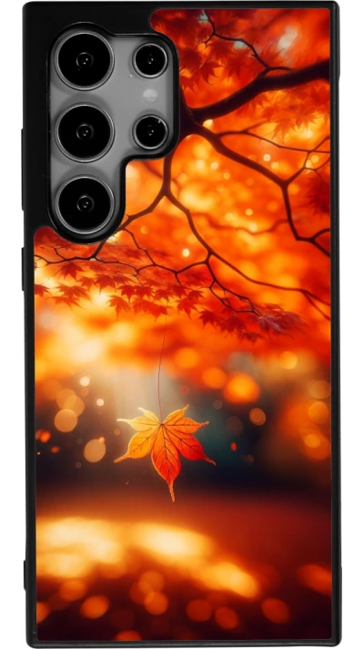 Samsung Galaxy S25 Ultra Case Hülle - Silikon schwarz Herbst Magisch Orange