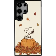 Samsung Galaxy S25 Ultra Case Hülle - Silikon schwarz Autumn 26 Snoopy autumn