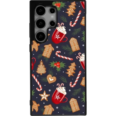 Coque Samsung Galaxy S25 Ultra - Silicone rigide noir Christmas 25 Pattern Gingerbread House