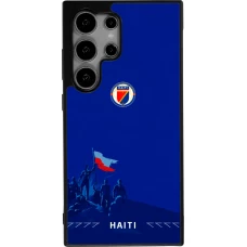 Samsung Galaxy S25 Ultra Case Hülle - Silikon schwarz Haiti 2026 personalisierbares Fussballtrikot