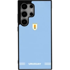 Samsung Galaxy S25 Ultra Case Hülle - Silikon schwarz Uruguay 2026 personalisierbares Fussballtrikot